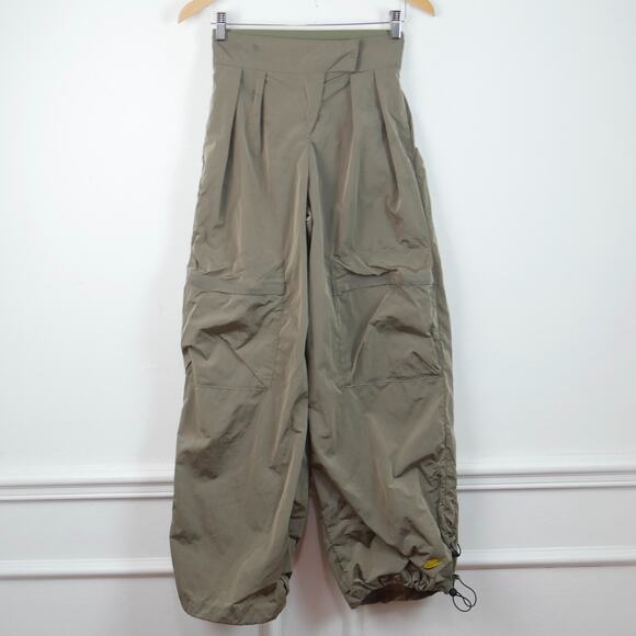 Nike Pants - Nike Tech Pack Pants XS Nylon Khaki Green Paratrooper Baggy Gorpcore Utility Y2K